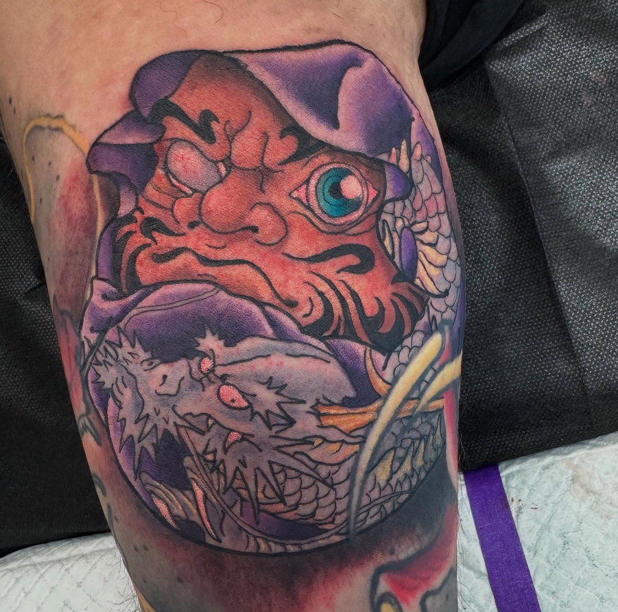 Tattoos and Things, mechanic at work