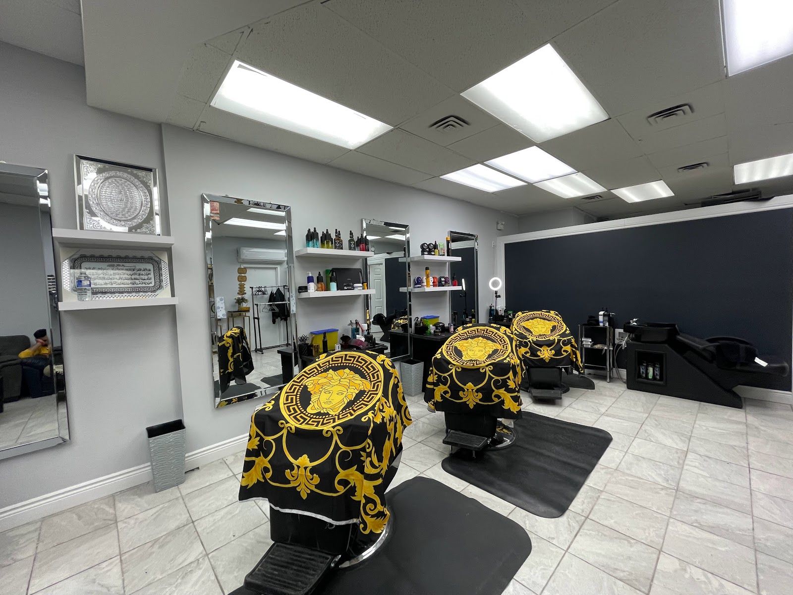 The Prince Barbershop customer