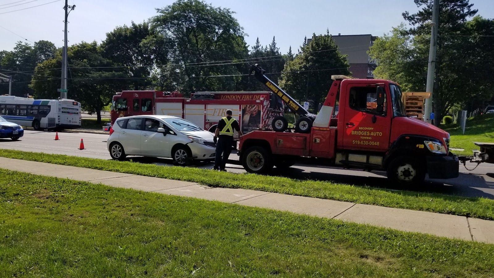 Bridges Auto Towing, mechanic at work
