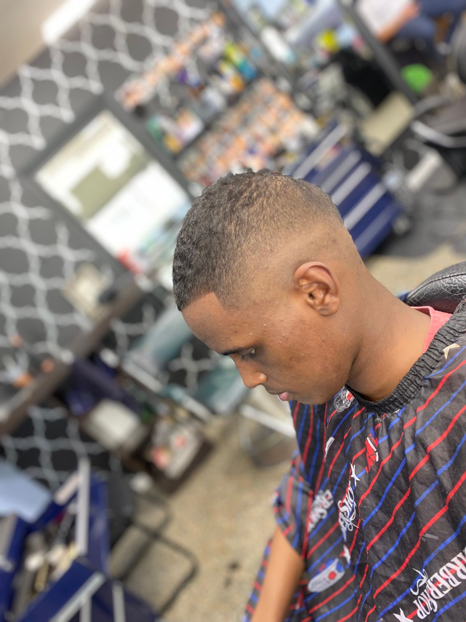 West Side Barber Shop customer