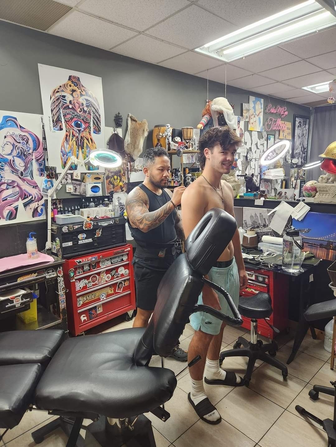 Black Lotus Tattoo customer