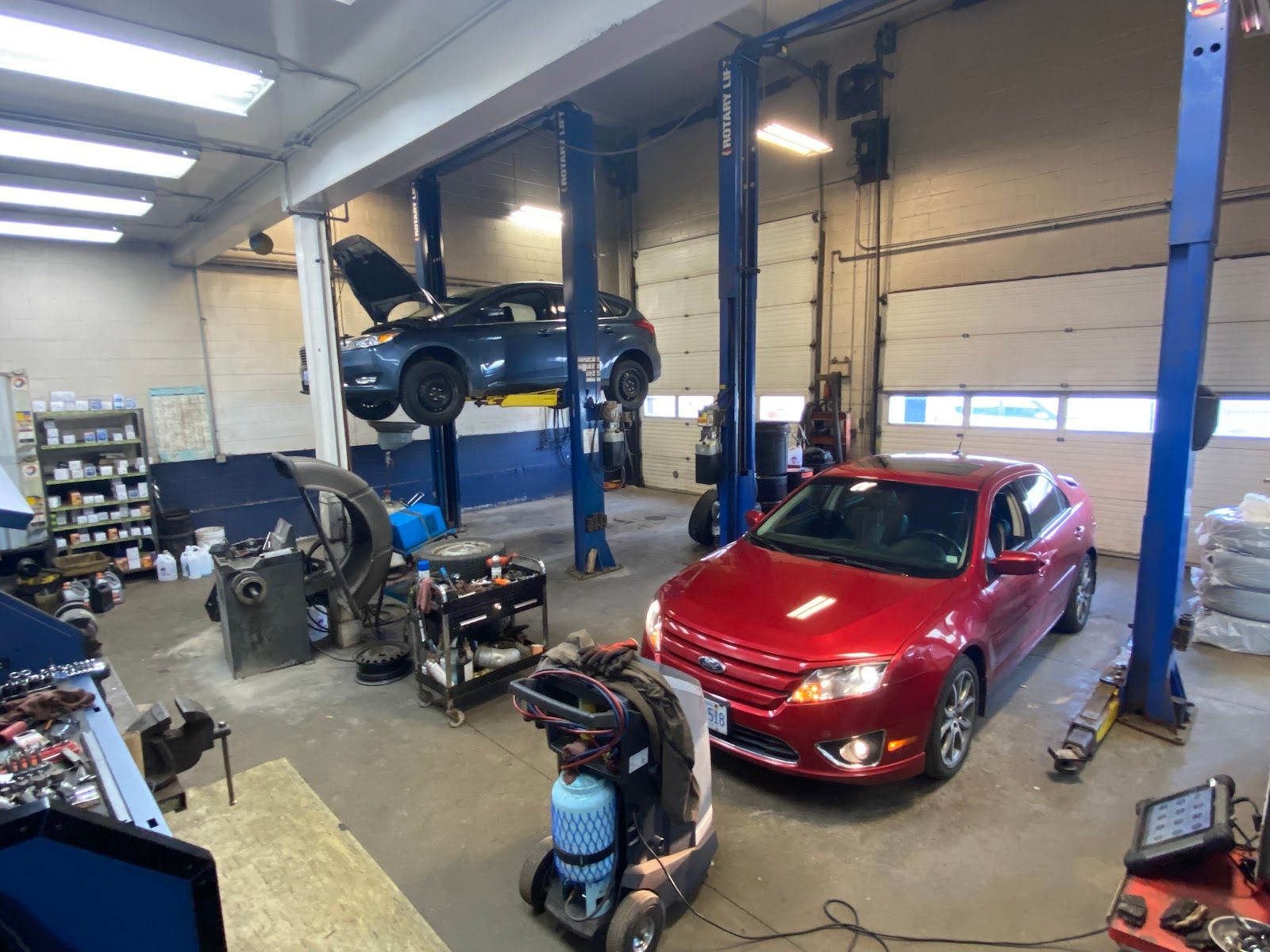 Mackensie’s Automotive Inc., mechanic at work