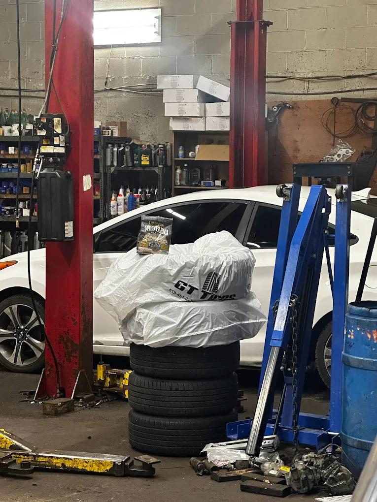 A&M Auto Repair, mechanic at work