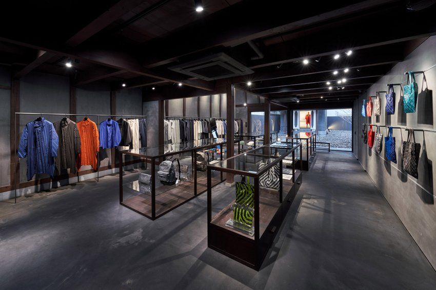  Interior of the Issey Miyake shop in  Kyoto 