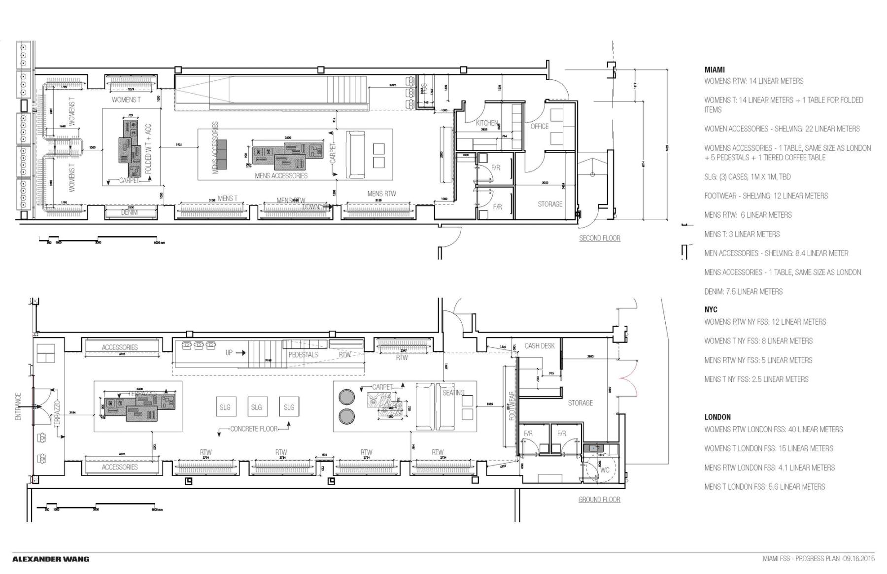 Proposed floor plans