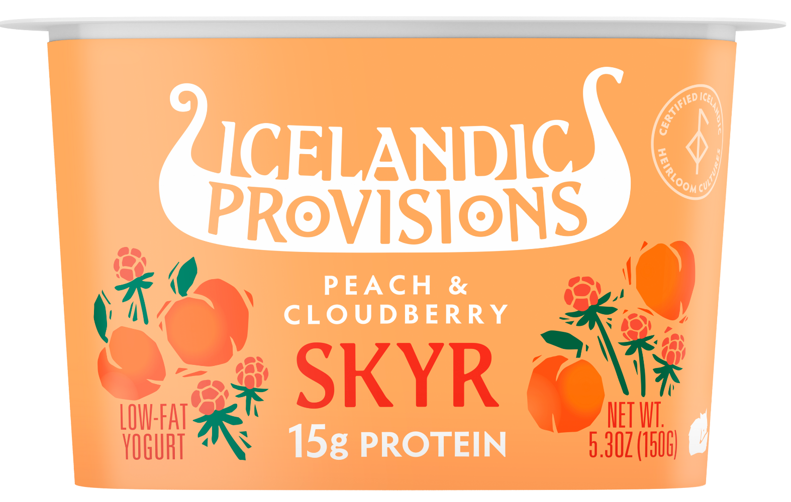 Peach & Cloudberry Skyr | Icelandic Yogurt | Icelandic Provisions