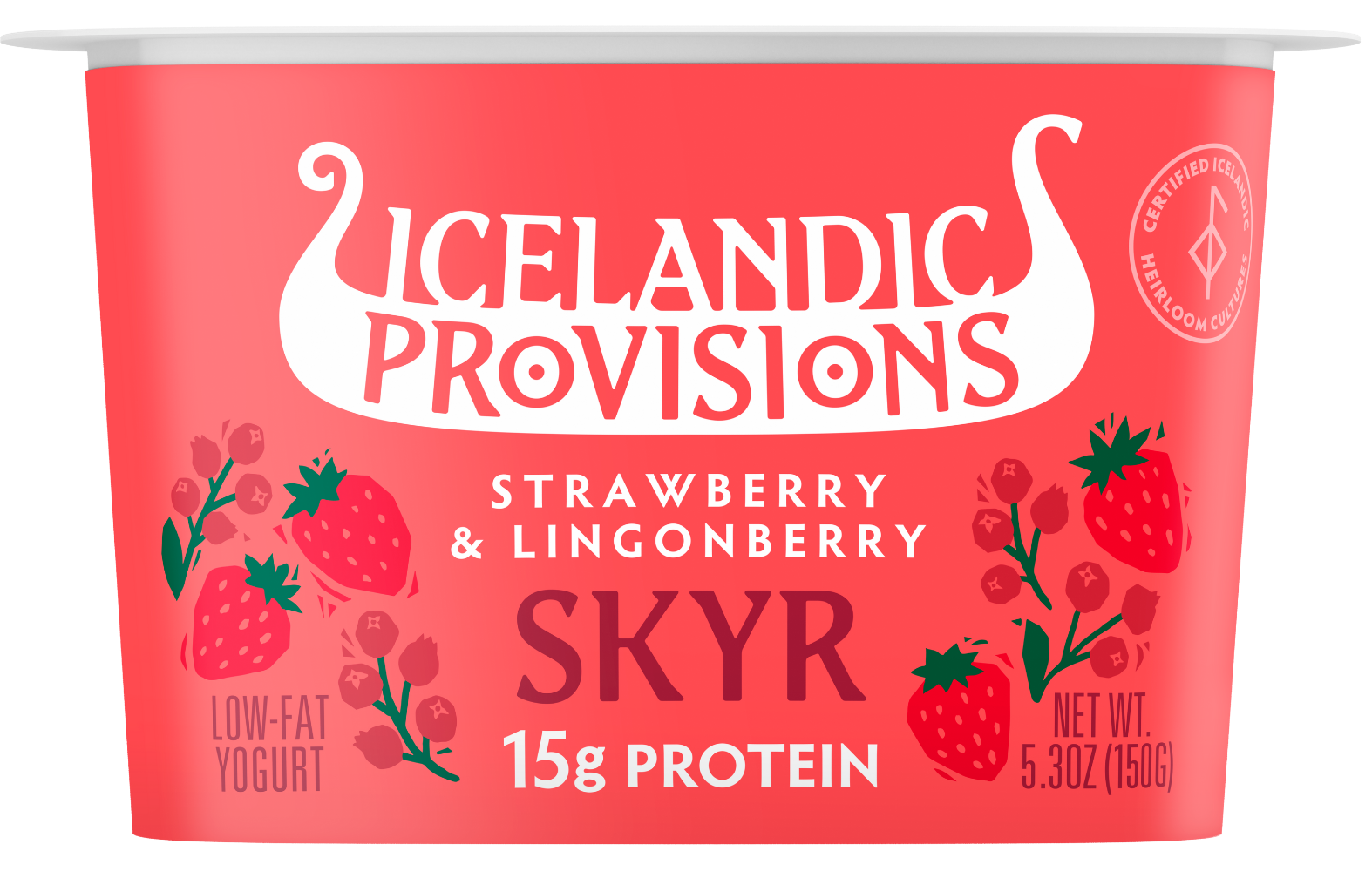 Strawberry & Lingonberry Skyr | Icelandic Yogurt | Icelandic Strawberry & Lingonberry Skyr | Icelandic Yogurt | Icelandic