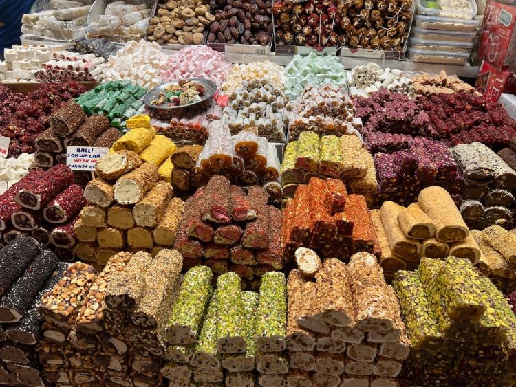 Turkish delight in market