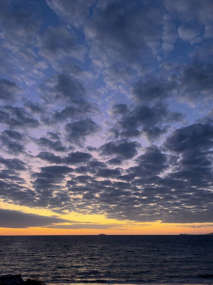 purple sky at sunset