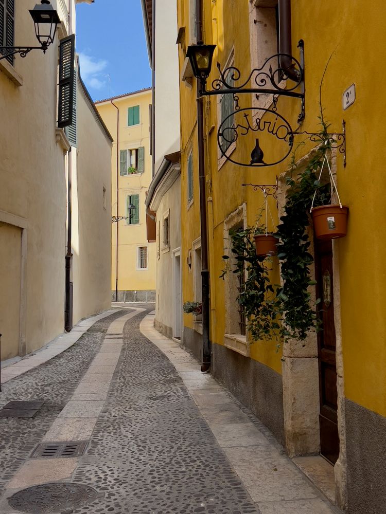 quiet cobbled street