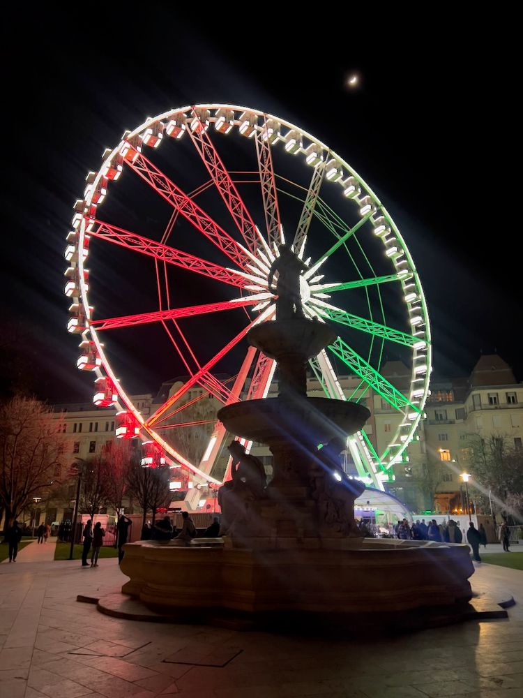 ferris wheel at night