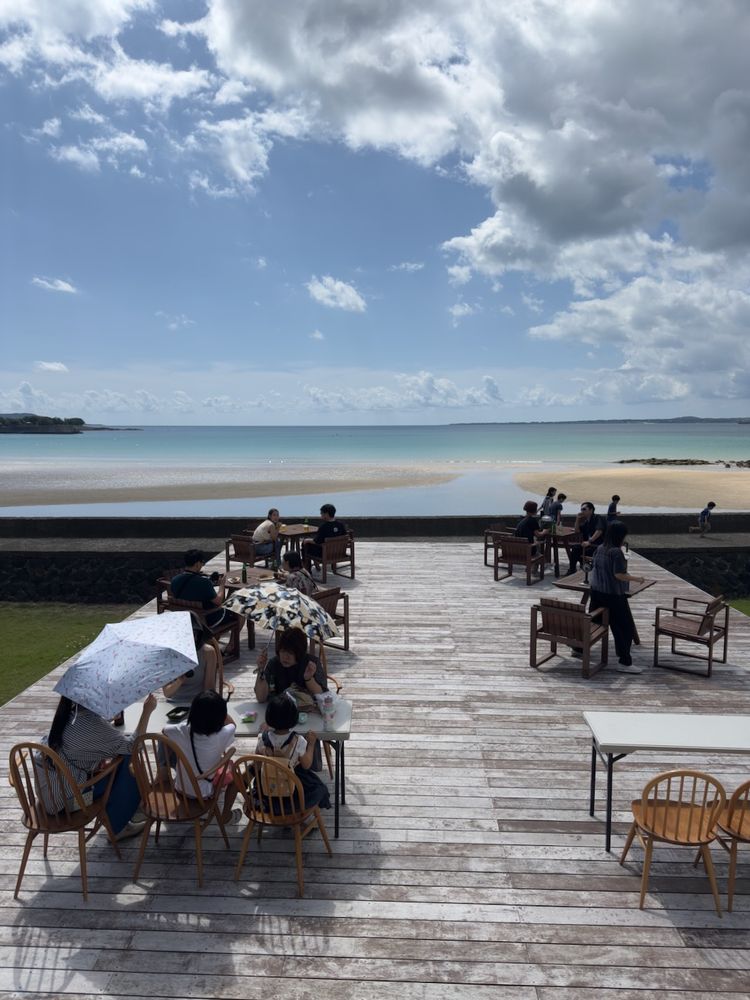 beach view from boardwalk