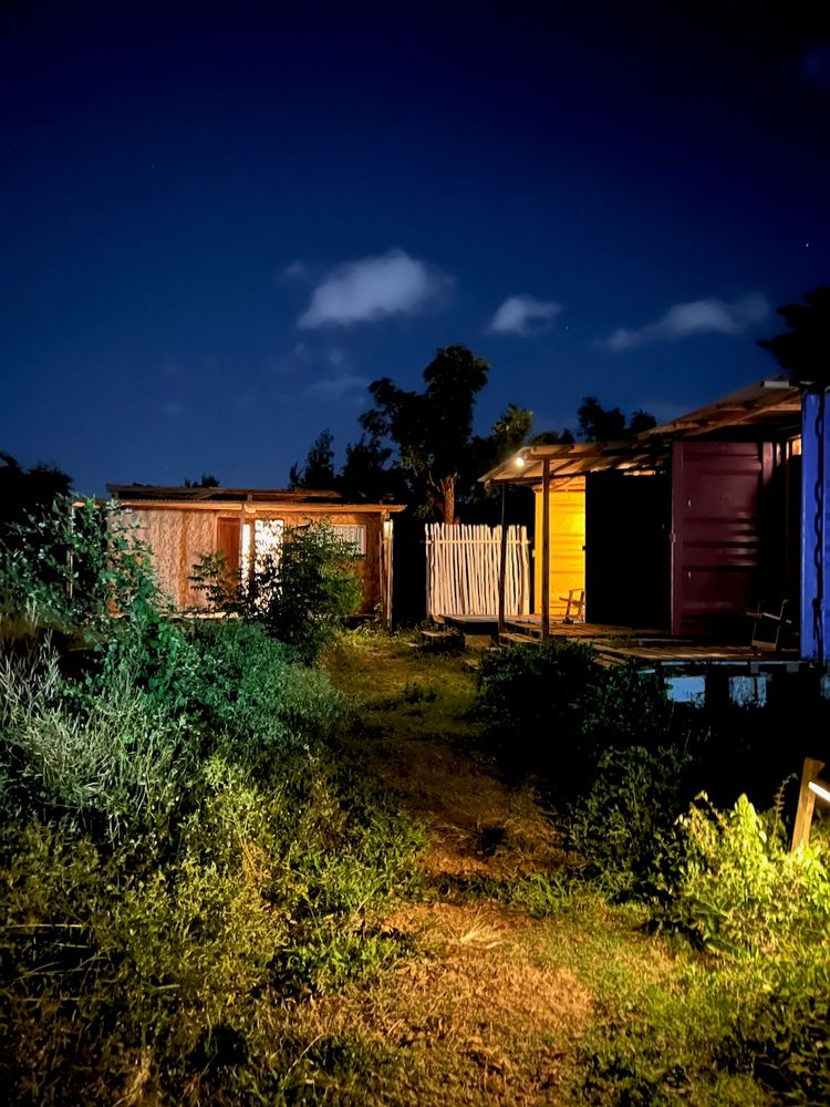 kenyan compound at dusk