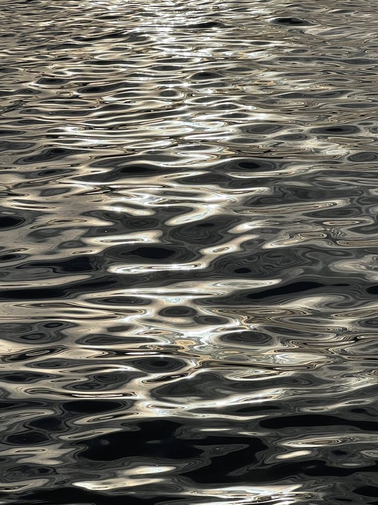 shimmering water