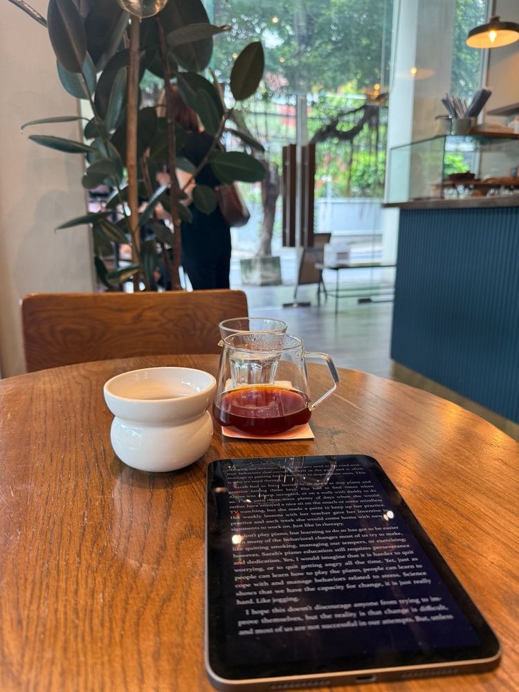 coffee and a book