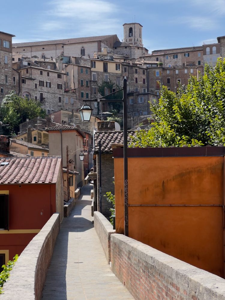 italian town from walkway