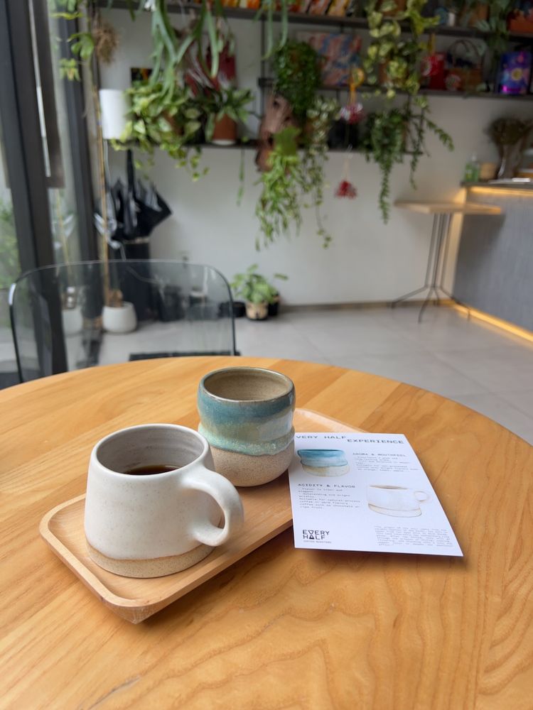 coffee on table in cafe