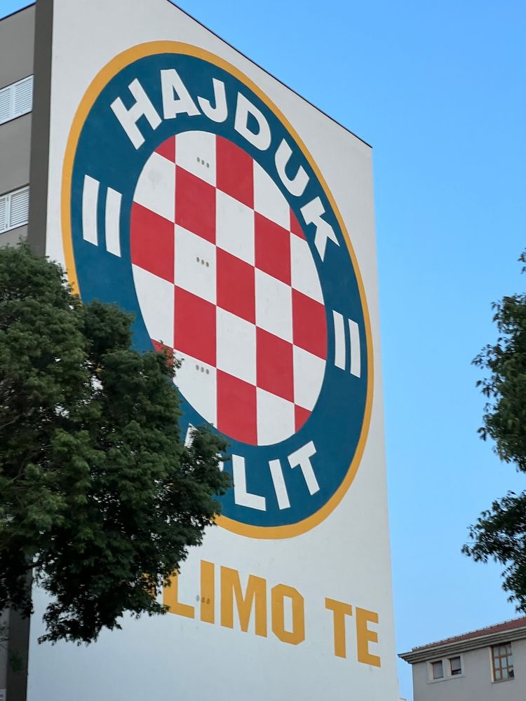 Hajduk Split on building wall