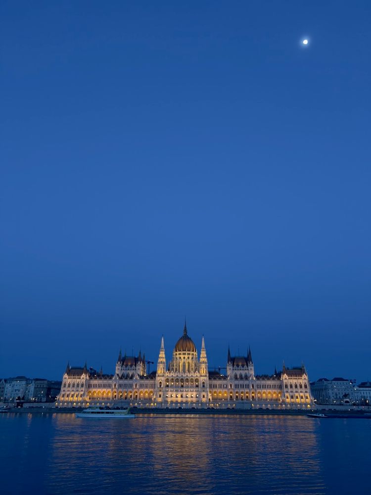 historic building at dusk