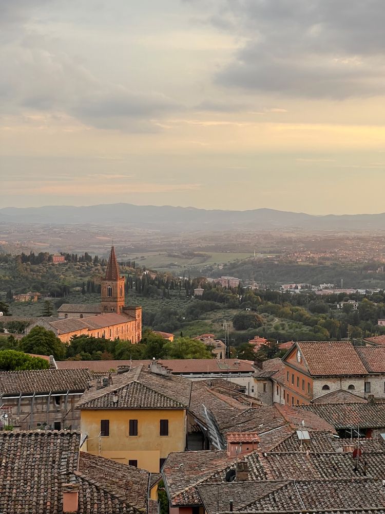 Umbrian valley from Perugia