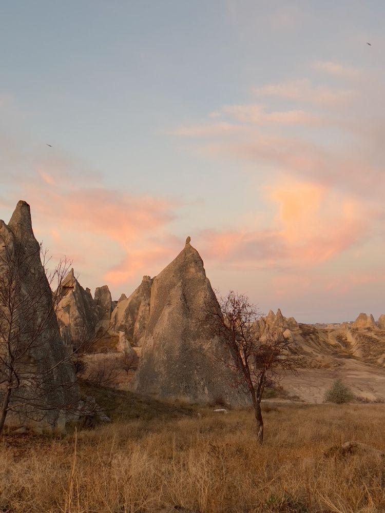 rock formation at sunrise