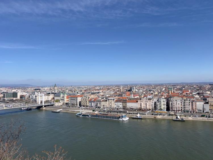 view across the danube river