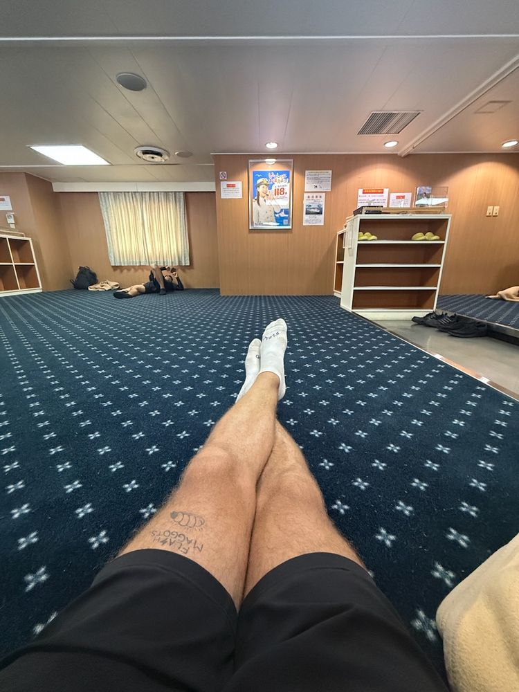 a man's legs on floor