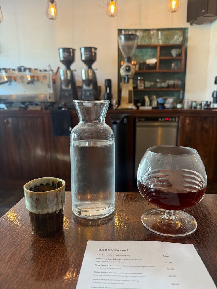 single origin pour over coffee
