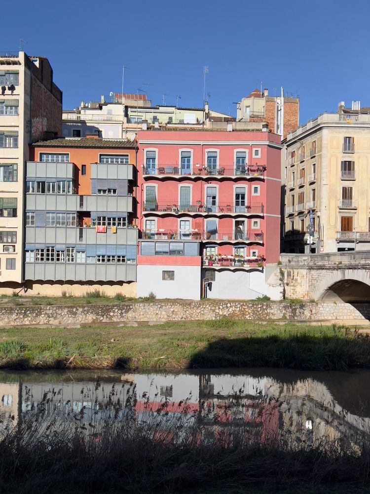 buildings across river