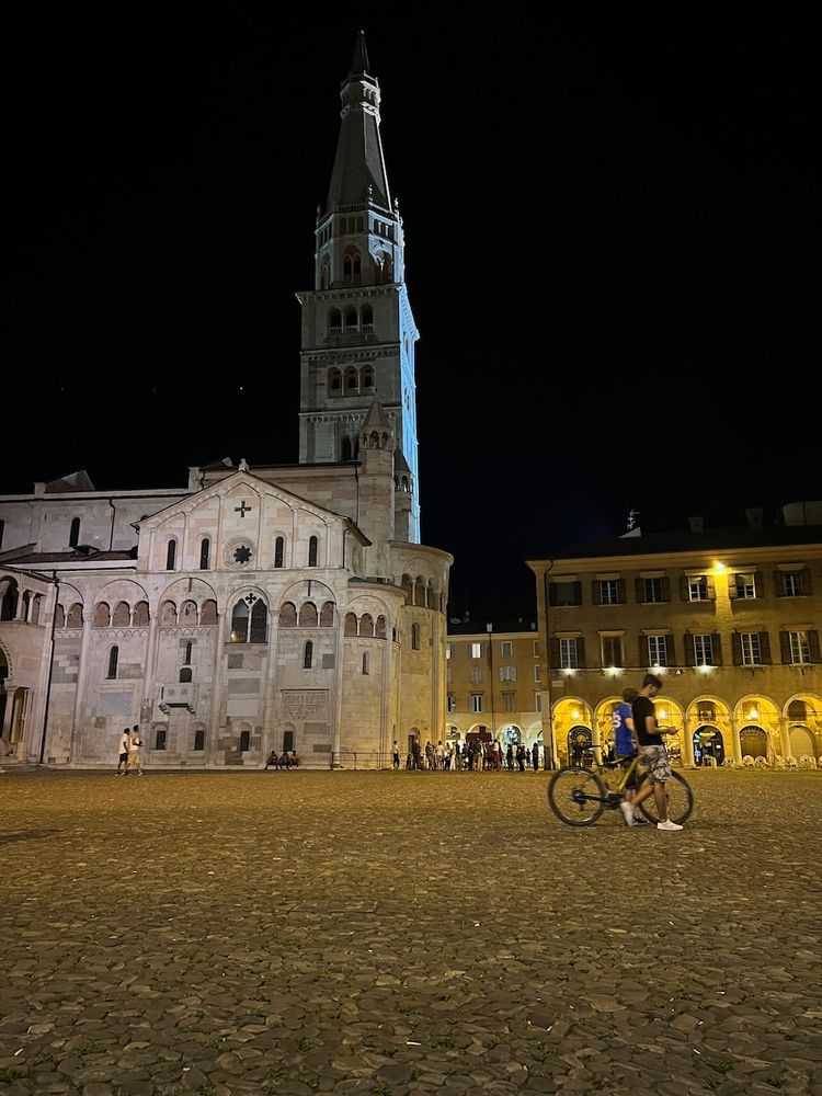 piazza at night