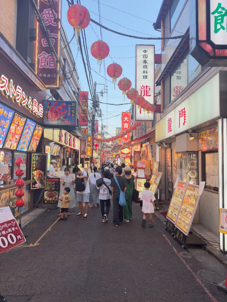 bright street in chinatown