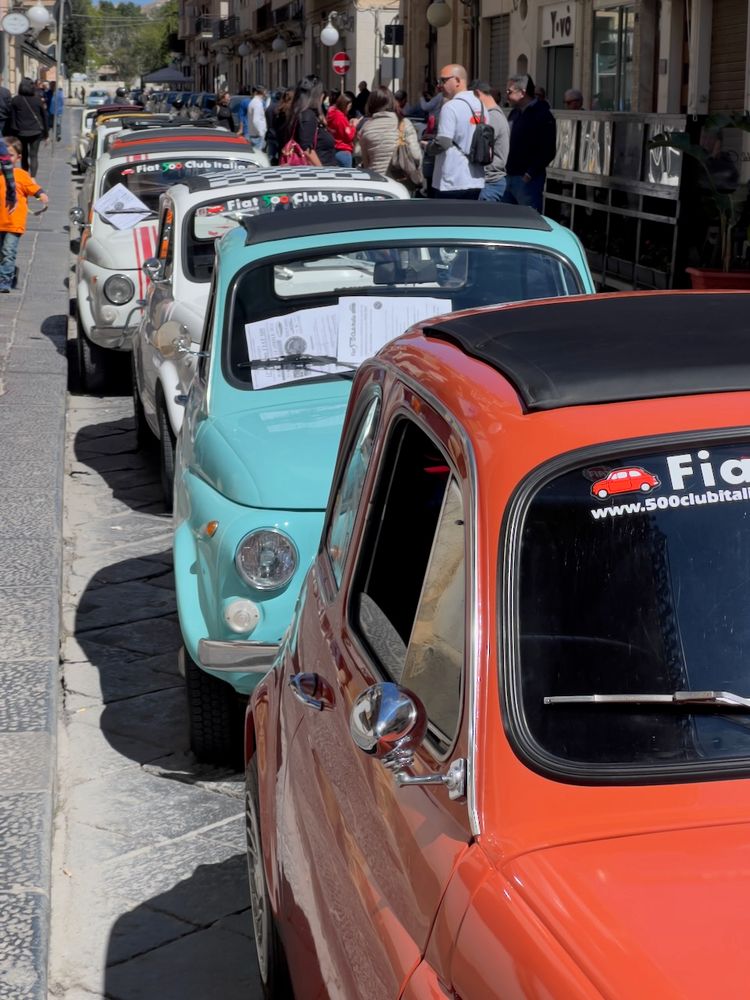 old cars on street