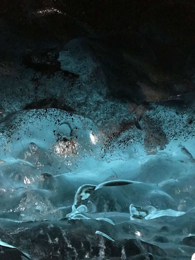 ice inside ice cave