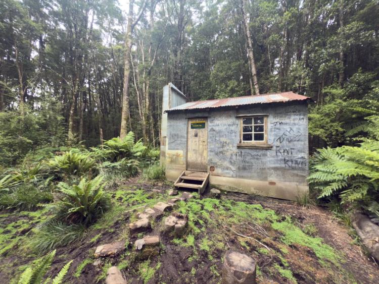 sketchy hut in mud