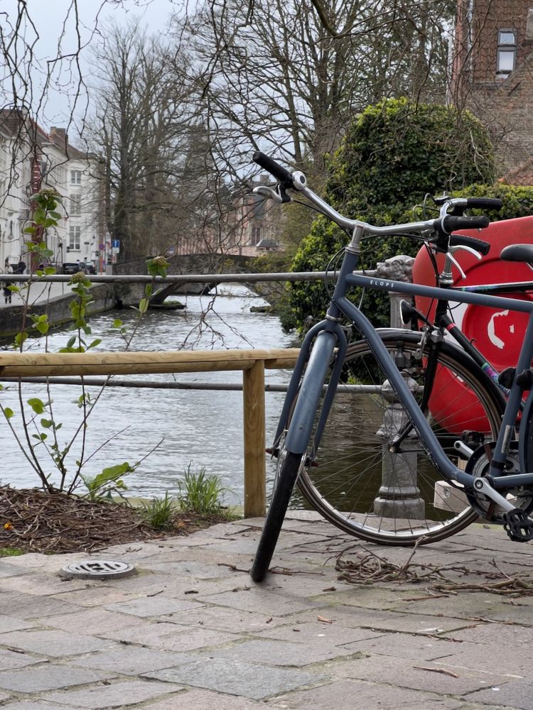 bike by canal