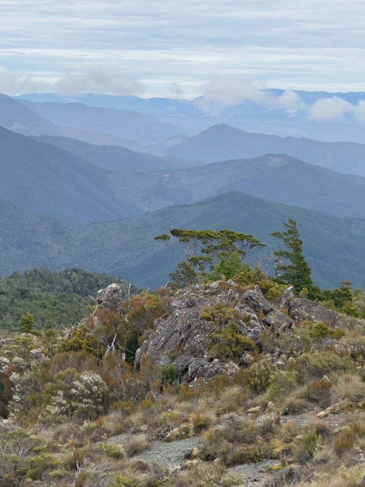 vast view or mountain ridges