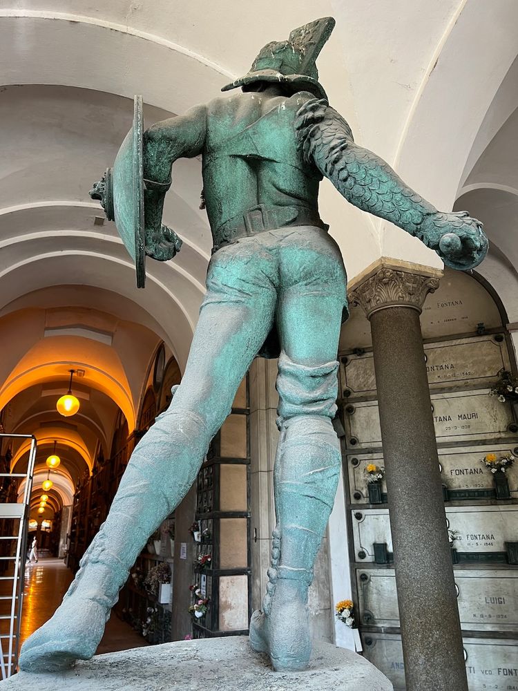 butt of a statue