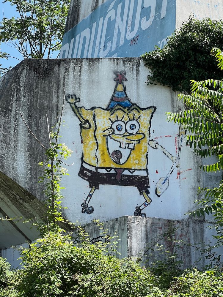 spongebob mural