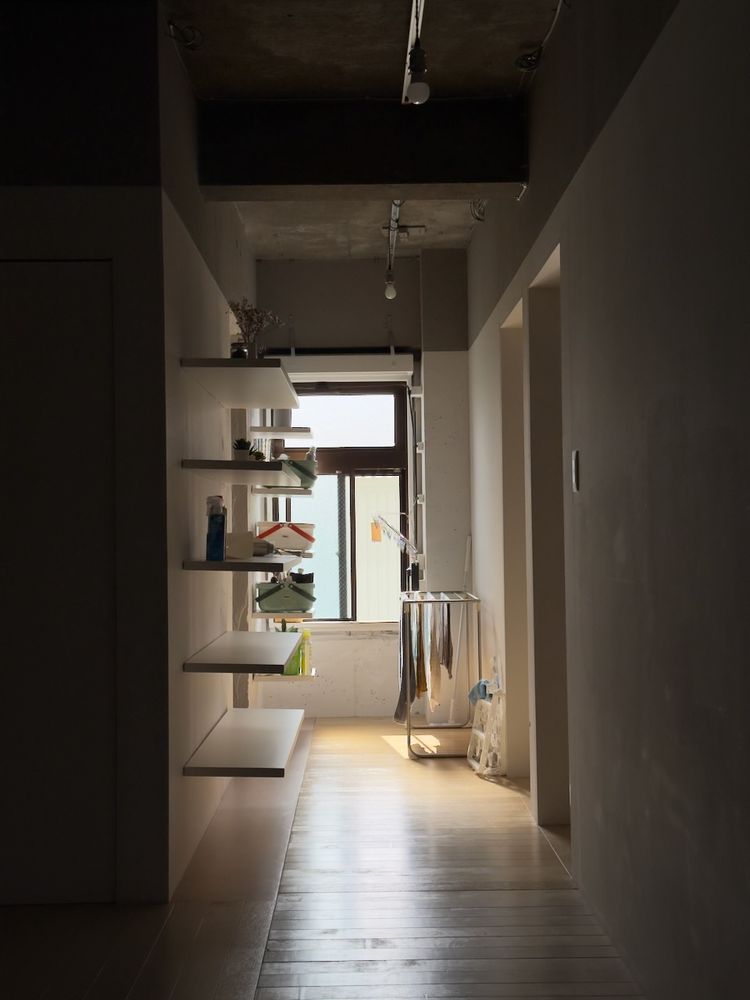 dark hallway with morning light