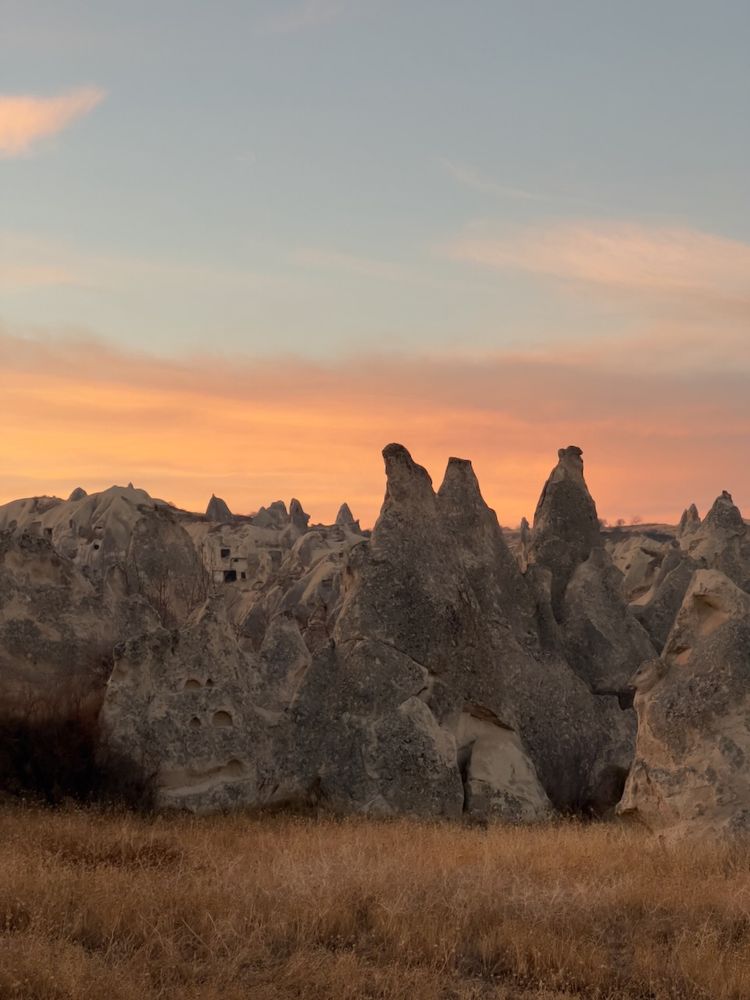 rock formation at sunrise