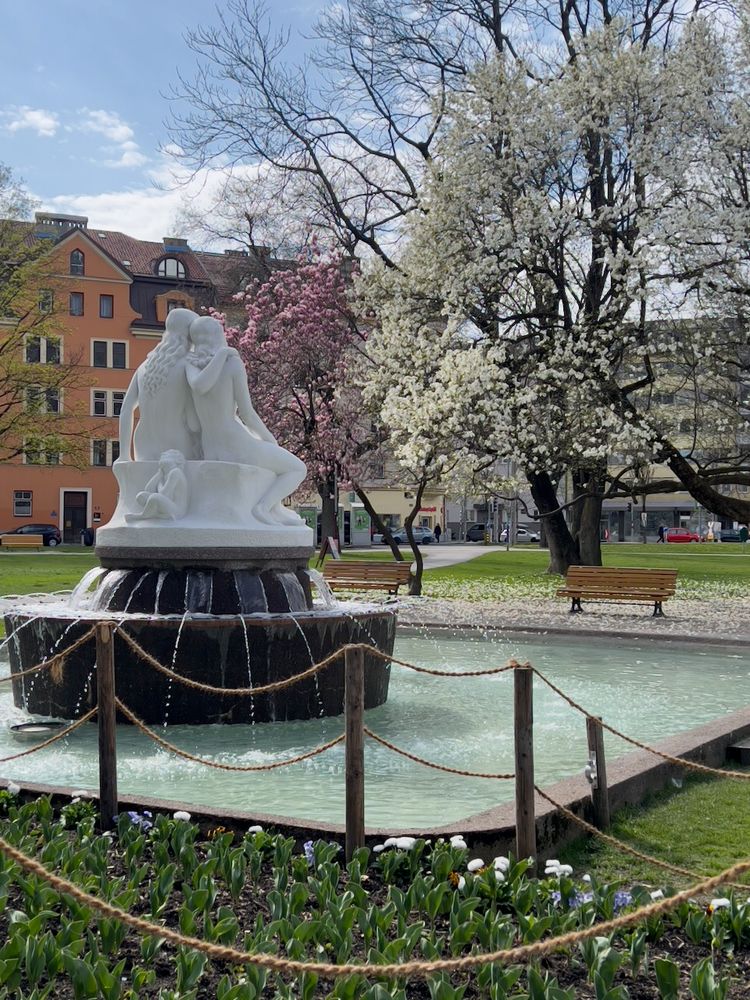 water fountain in park