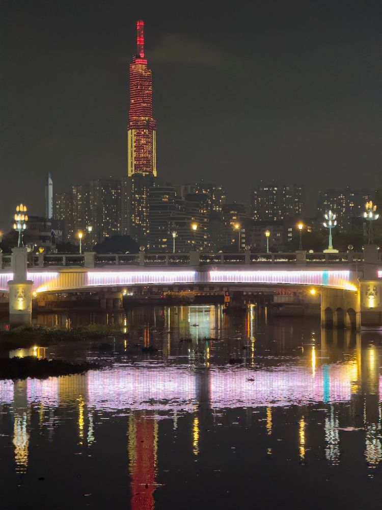 city lights at night