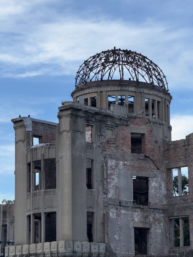 remains of building after bombing