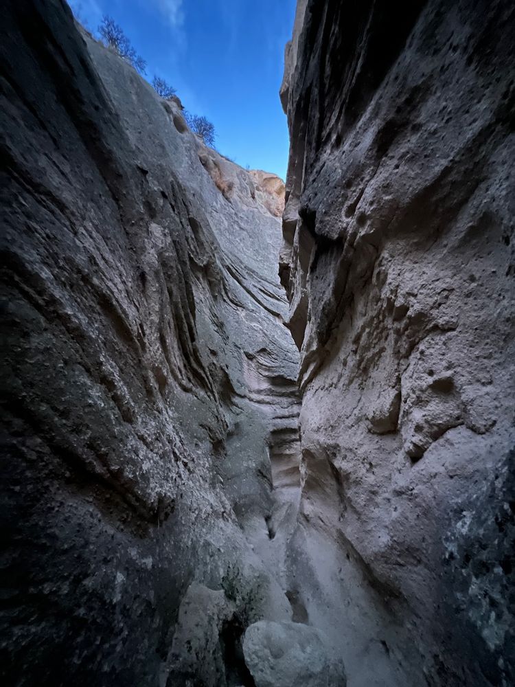 slot canyon in pre-dawn light