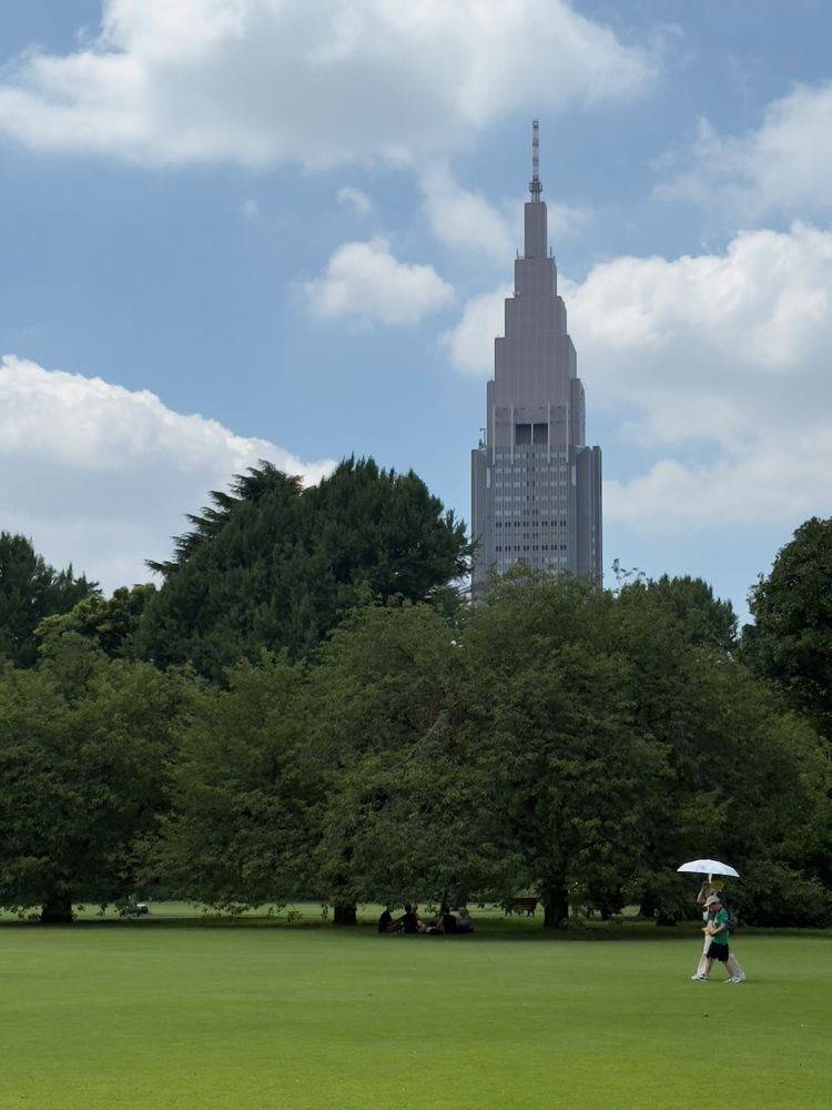 building viewed from park
