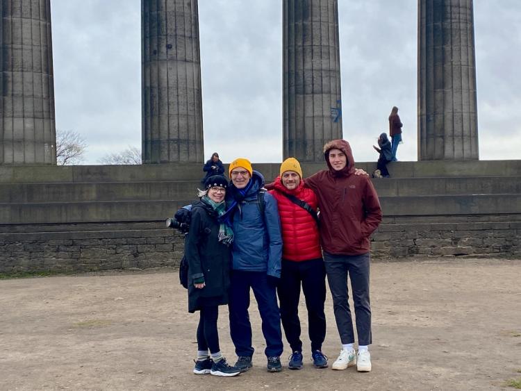 family in Edinburgh