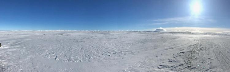 barren snowy field