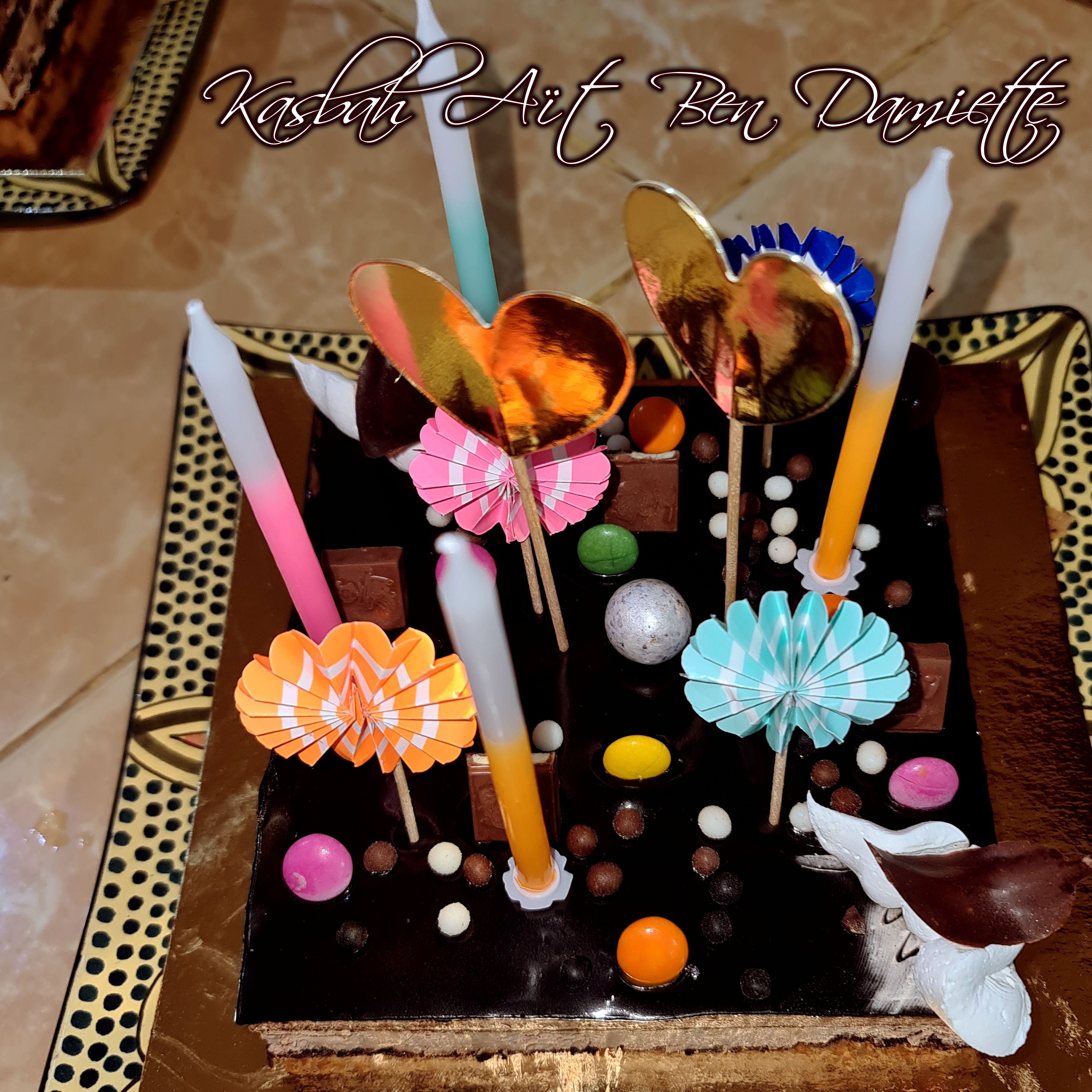Gateau anniversaire a la kasbah