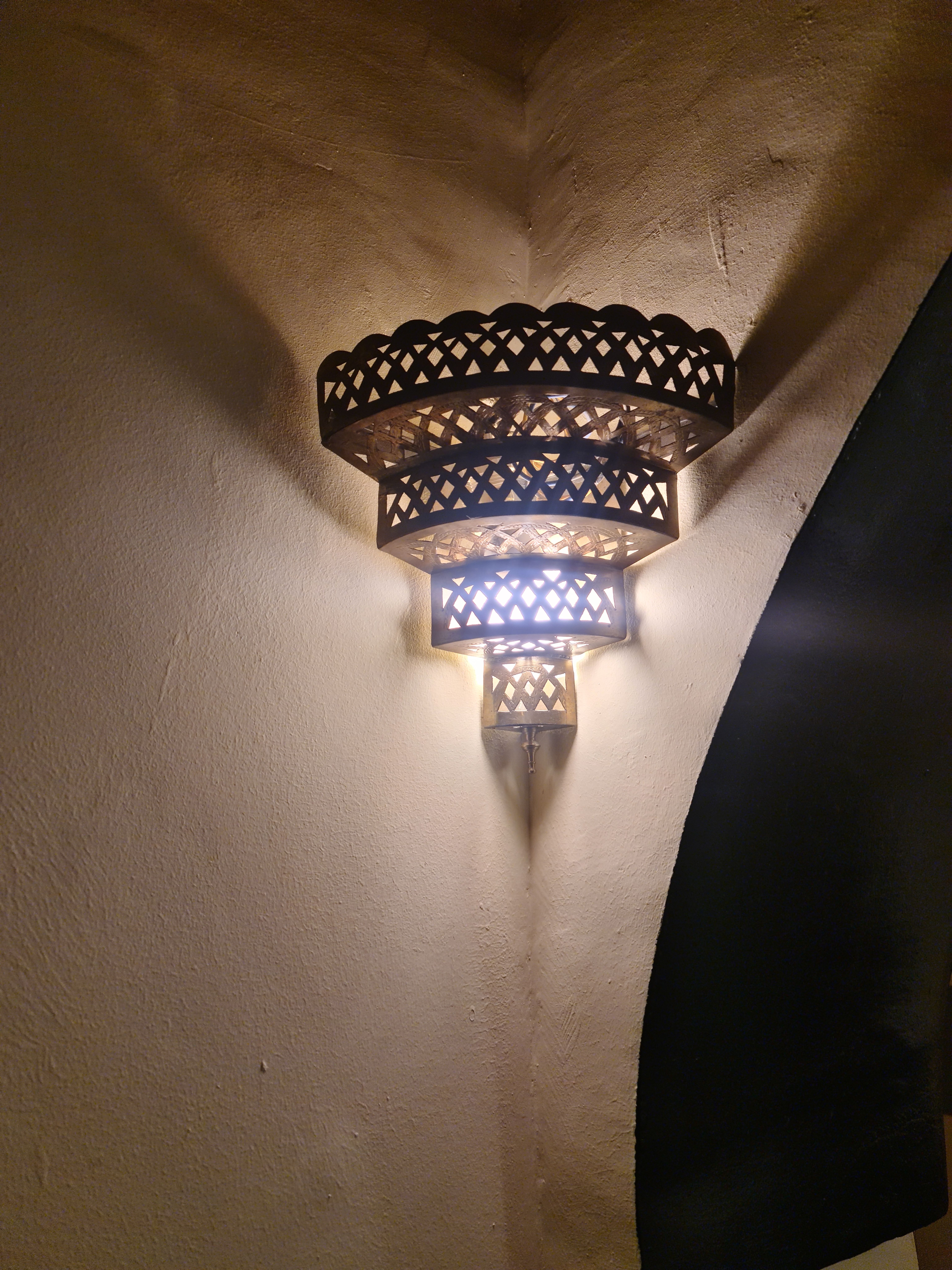 Chambre décoration marocaine lumière