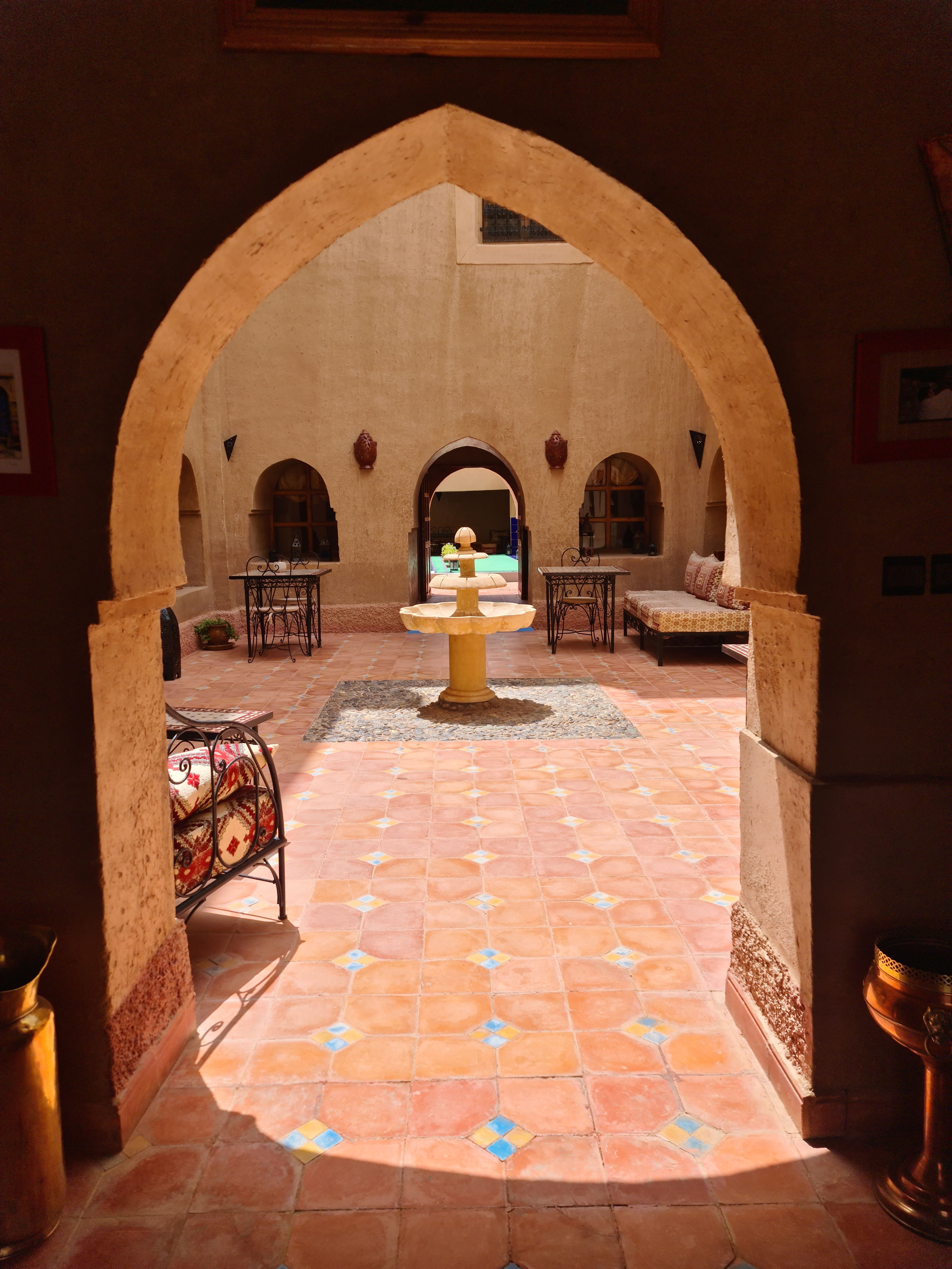 Patio et fontaine de la Kasbah